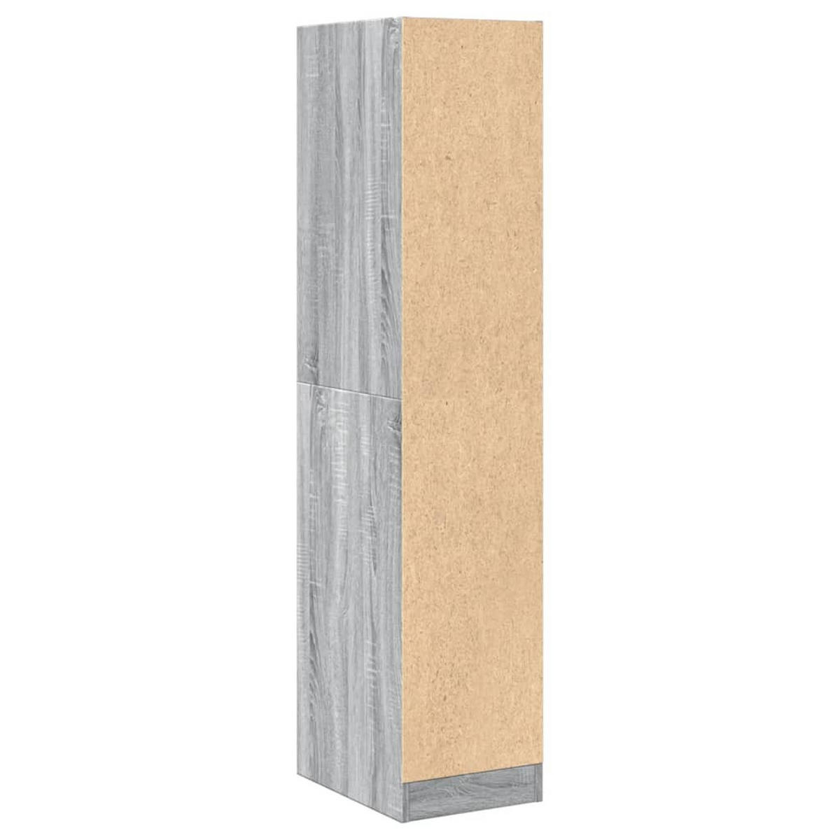 APOTHEKERSCHRANK Grau Sonoma 30/41/144,5 Cm Holzwerkstoff - Hellgrau, Holzwerkstoff (41/144.5/30cm) - vidaXL