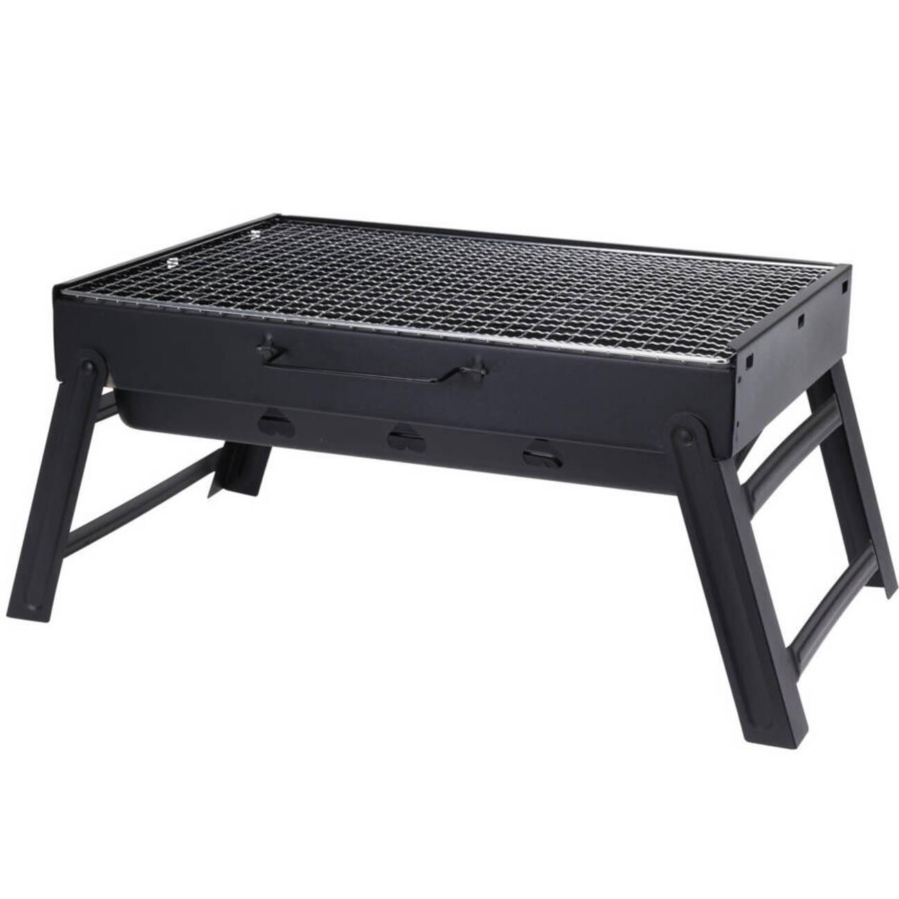 HOLZKOHLEGRILL - Schwarz, Metall (29/23.5/43cm)