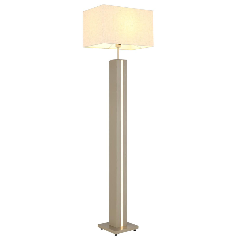 LED STEHLEUCHTE FOREST MDF matt, Sand, Touchdimmer - Bernsteinfarben, Metall (40/27/150cm) - Nowa
