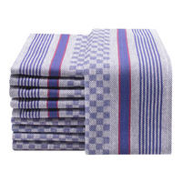 GESCHIRRTÜCHER, 10er-Set, 45x90 cm, 100% Baumwolle, Blau - Blau, Textil (45/90cm) - Zollner