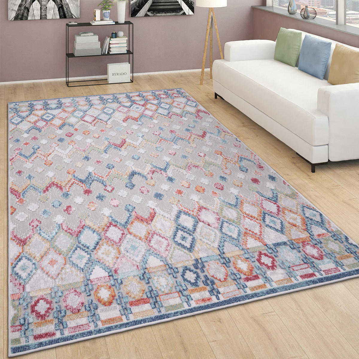OUTDOORTEPPICH 120/160 cm Fusion 764 - Multicolor, Textil (120/160cm) - Paco Home