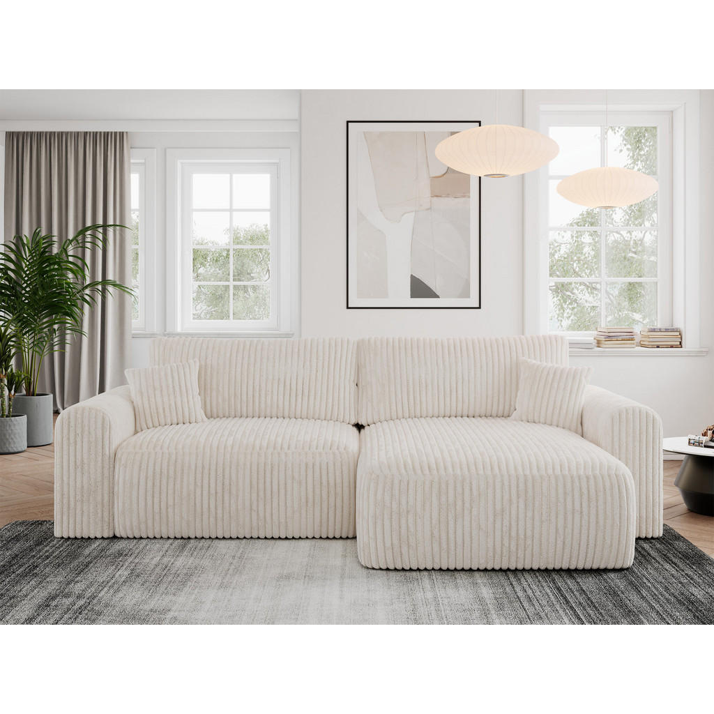 Thumbnail - MKS Ecksofa, Beige, Textil, 3-Sitzer, L-Form,L-Form, 274x152 cm, Oeko-Tex®, Wohnzimmer, Sofas & Couches, Wohnlandschafte...