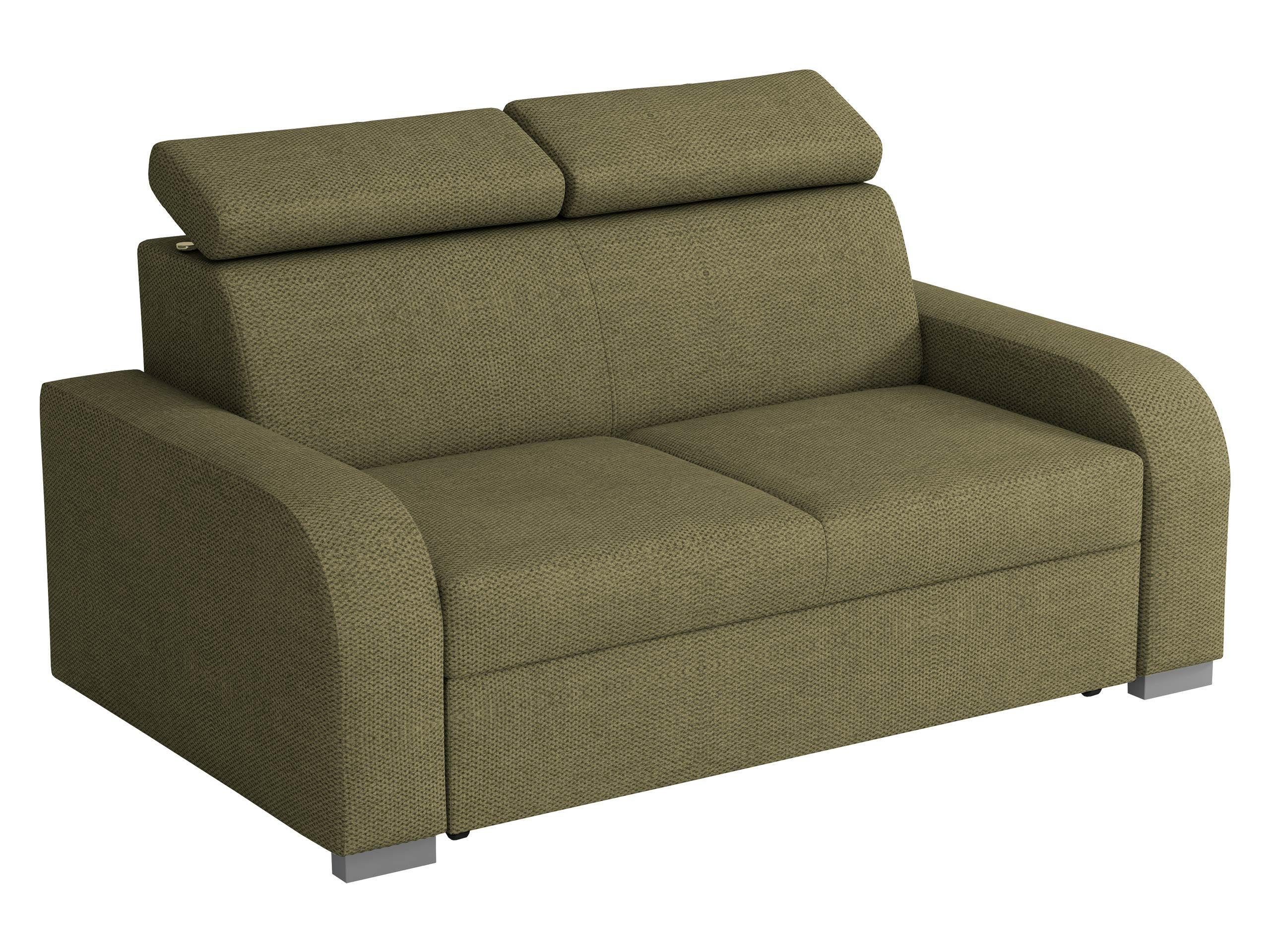 SOFA Oslo 2 - Silberfarben/Grün, Holz/Kunststoff (170/85/100cm) - MIRJAN24