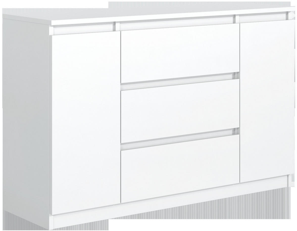 KOMMODE Weiß 120/79/39 - Weiß, Holzwerkstoff (120/79/39cm) - RAUMHIRSCH FURNITURE