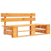 OUTDOOR-BANK Paletten Holz Honigbraun - Honig, Holz (110/55/65cm)