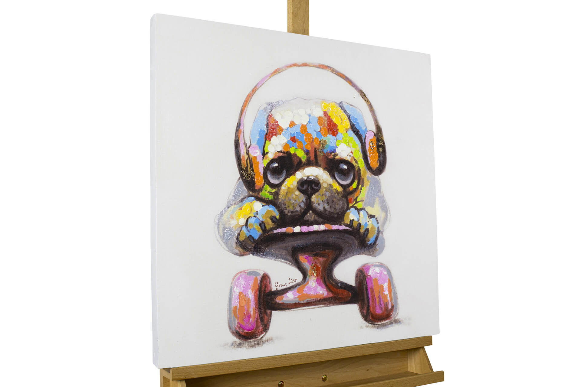 KUNSTLOFT RUČNĚ MALOVANÝ AKRYLOVÝ OBRAZ, 60/60 CM