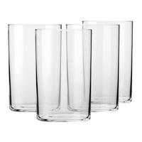 WASSERSET POLKA, 4ER-SET, 250 ML - Transparent, Glas (0.25L) - Krosno Glass
