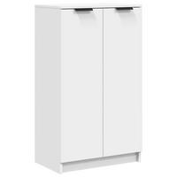SCHUHSCHRANK Weiss 59/35/100,5 Cm Holzwerkstoff - Weiß, Holzwerkstoff (35/100.5/59cm) - vidaXL