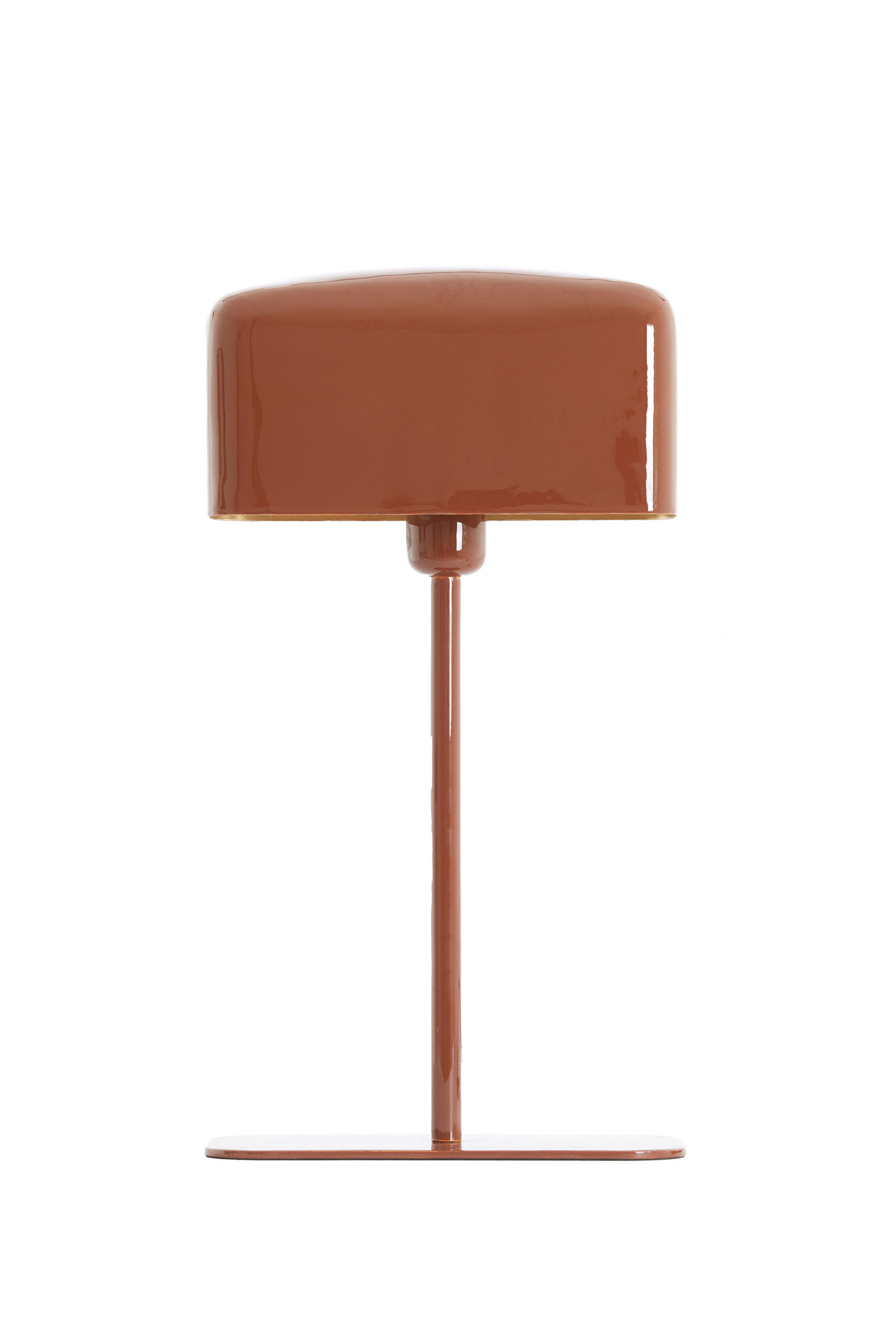 TISCHLAMPE Elenie Braun 25/13/48 cm - Cognac, Metall (25/13/48cm) - Light & Living