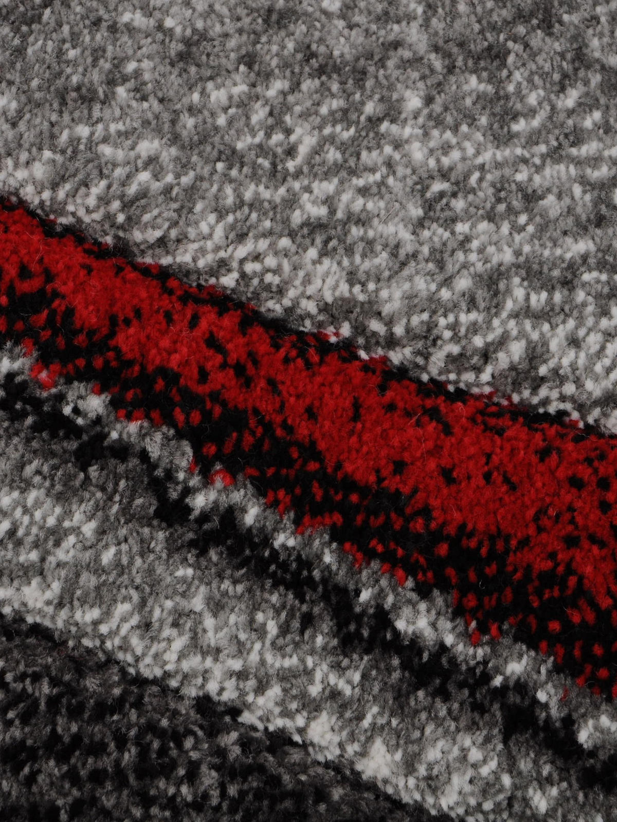 KURZFLORTEPPICH Abstrakt BIENO Polypropylen Rot 160 x 230 cm - Rot, Textil (160/230cm) - KADIMA DESIGN