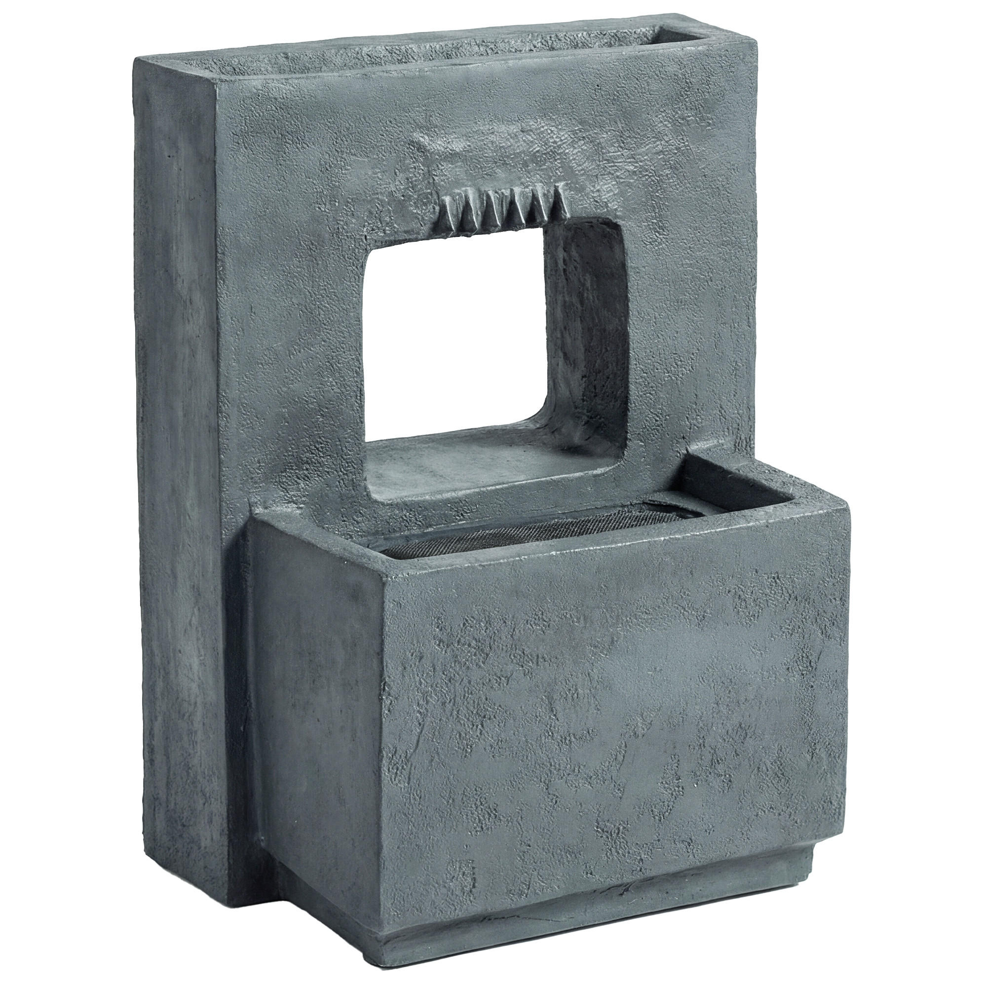 GARTENBRUNNEN Harz Dunkelgrau - Dunkelgrau, Kunststoff (45/31.5/58.5cm) - Outsunny