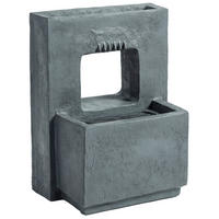 GARTENBRUNNEN Harz Dunkelgrau - Dunkelgrau, Kunststoff (45/31.5/58.5cm) - Outsunny