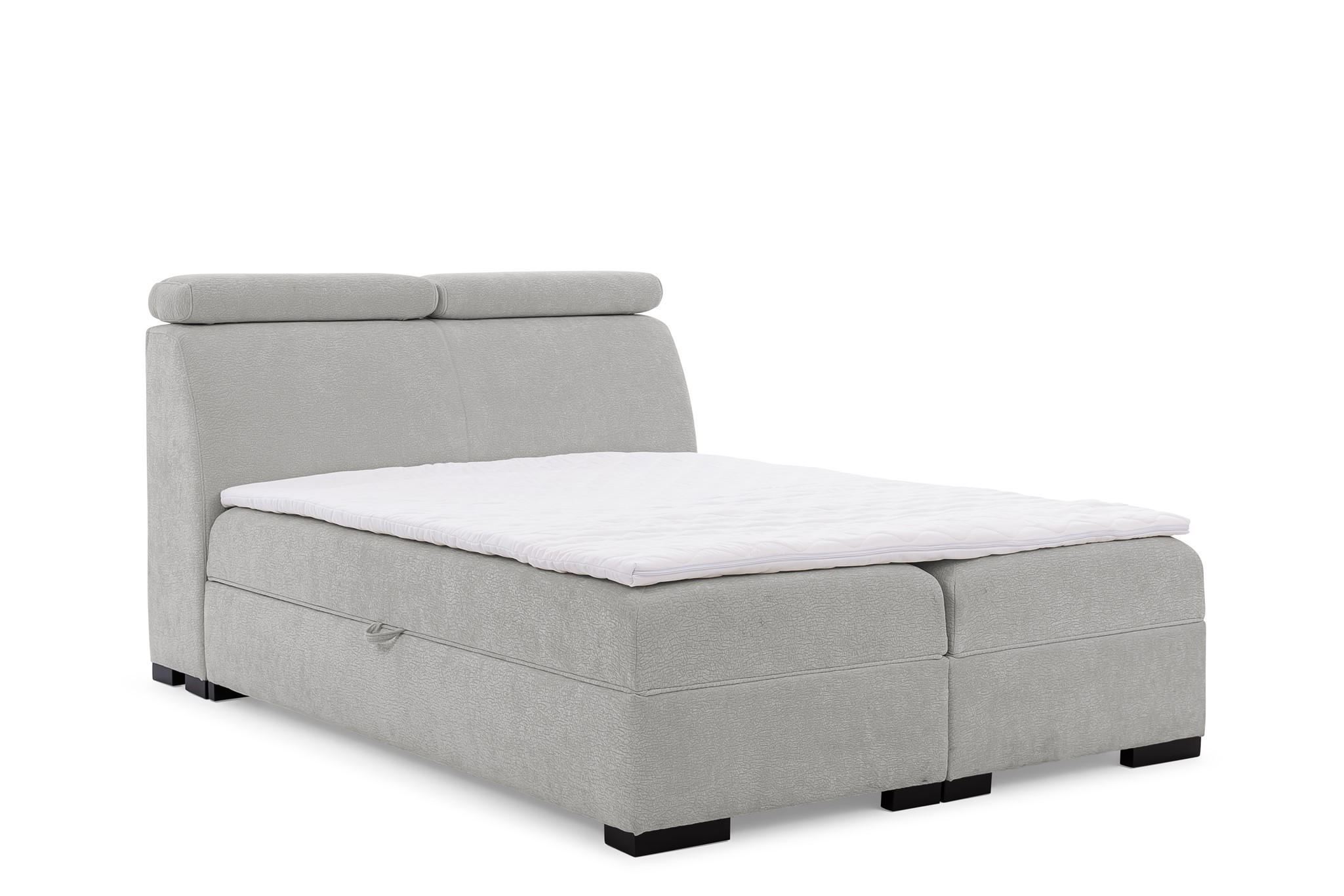 BOXBETT Nestor Dress Me Set.1 - Hellgrau, Holzwerkstoff/Textil (120/200cm) - Fun Möbel