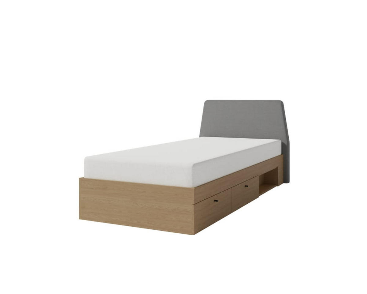 SCHLAFZIMMER Set 6-tlg. – ALESSIO System – Grau - Grau, Holzwerkstoff (212/88/107cm) - hi-markt