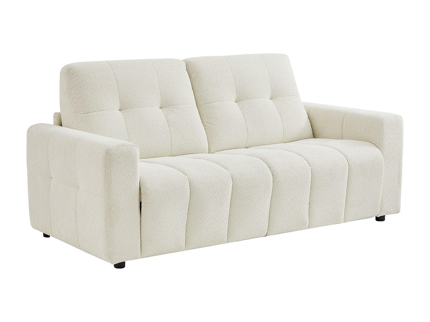 3-SITZER-SCHLAFSOFA aus beigem Chenillestoff ISISTIA - Beige, Textil (202/95/100cm) - Vente-Unique