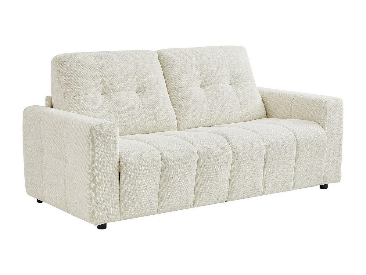 3-SITZER-SCHLAFSOFA aus beigem Chenillestoff ISISTIA - Beige, Textil (202/95/100cm) - Vente-Unique