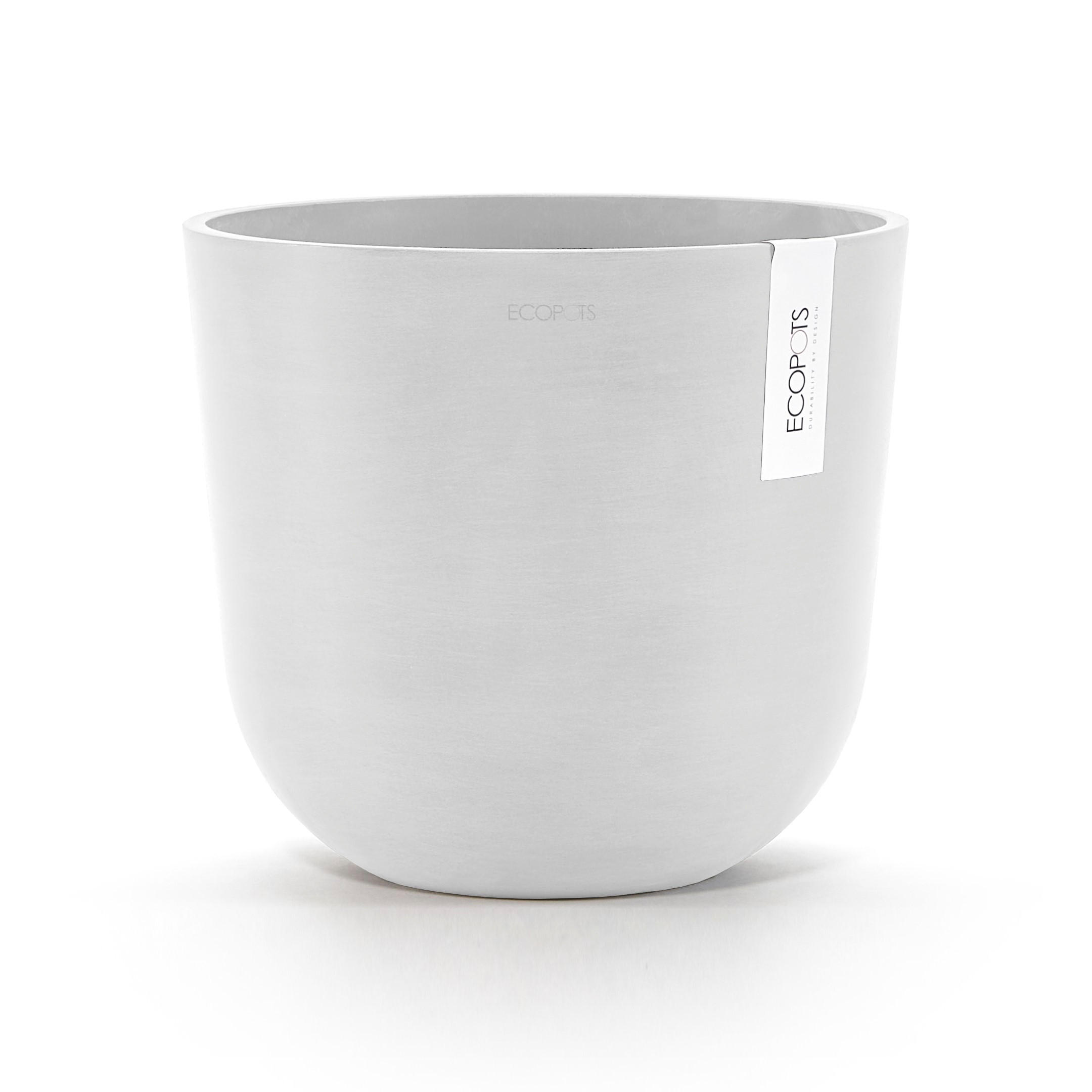 Ecopots Blumentopf Weiß 21.4 cm