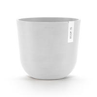BLUMENTOPF mit Wasserreservoir Oslo 25/21,4 cm Weiß - Weiß, Kunststoff (25/21.4cm) - Ecopots
