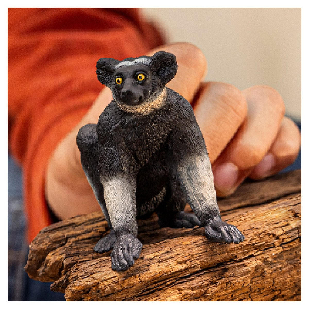 SPIELFIGUR Indri-Affenfigur - Gelb, Kunststoff (5/6/5cm) - Schleich