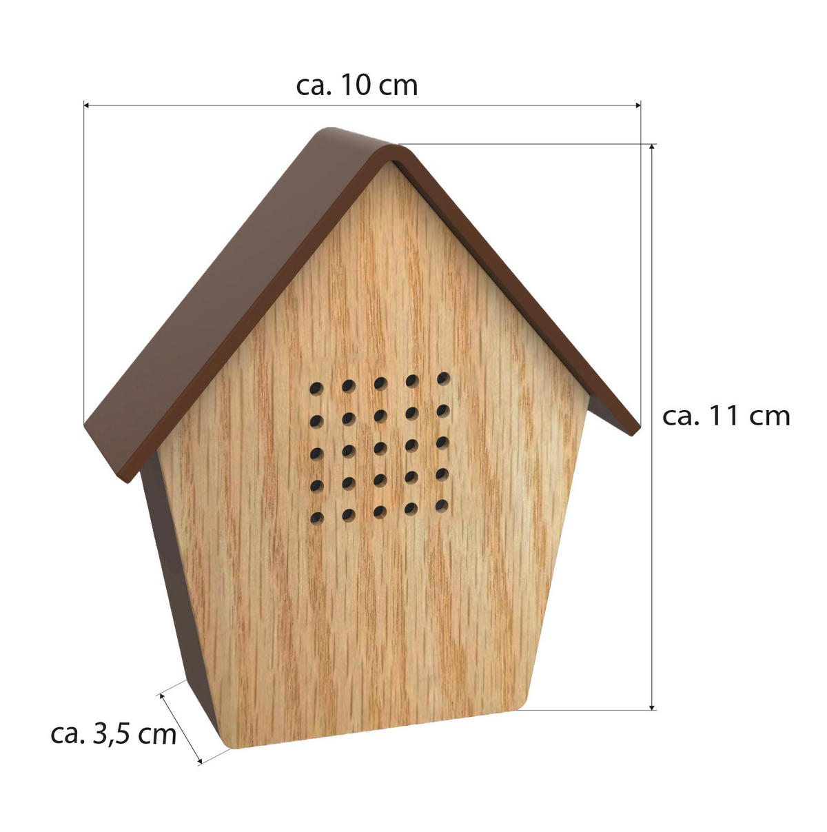 NATURGERÄUSCHEBOX - Vogelzwitscher mit LED-Beleuchtung und Bewegungssensor für stimmungsvolle Akzente, 2er-Set - Weiß, Kunststoff (3.5/9.9/11cm) - Northpoint