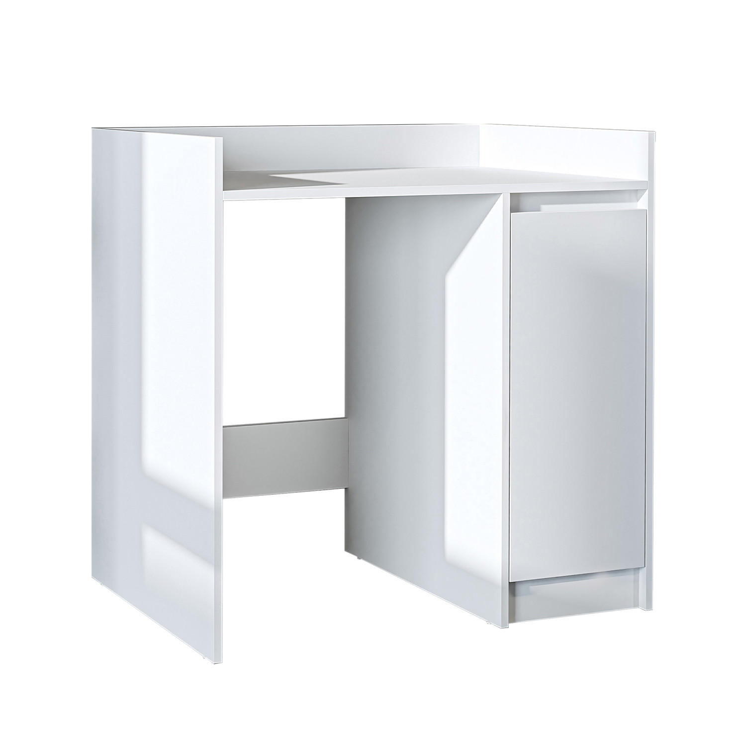 WASCHMASCHINENSCHRANK DERIN-II 100cm Breit, 99cm Hoch - Weiß, Holzwerkstoff (100/99/60cm)
