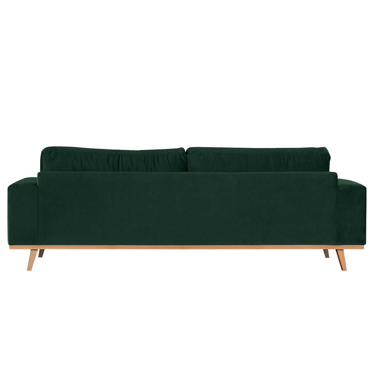 3-SITZER SOFA - Buchefarben/Grün, Buchenholz/Textil (237/81/88cm) - home24