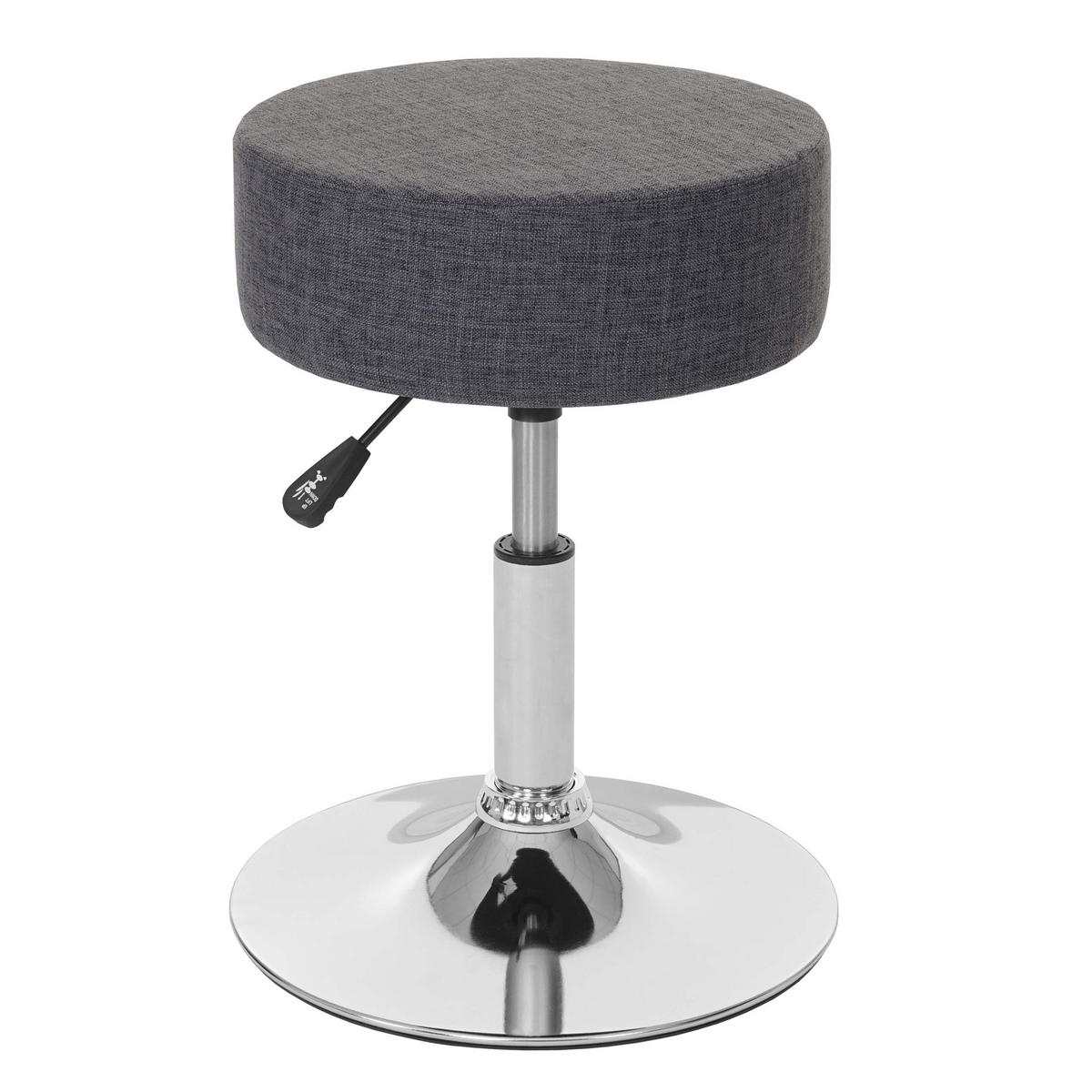 HOCKER Grau - Grau, Textil (35/55/35cm) - MCW