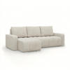 ECKSOFA MIT SCHLAFFUNKTION ABRIELLE BONELL Beige - Beige, Textil (144/237cm) - Mebligo