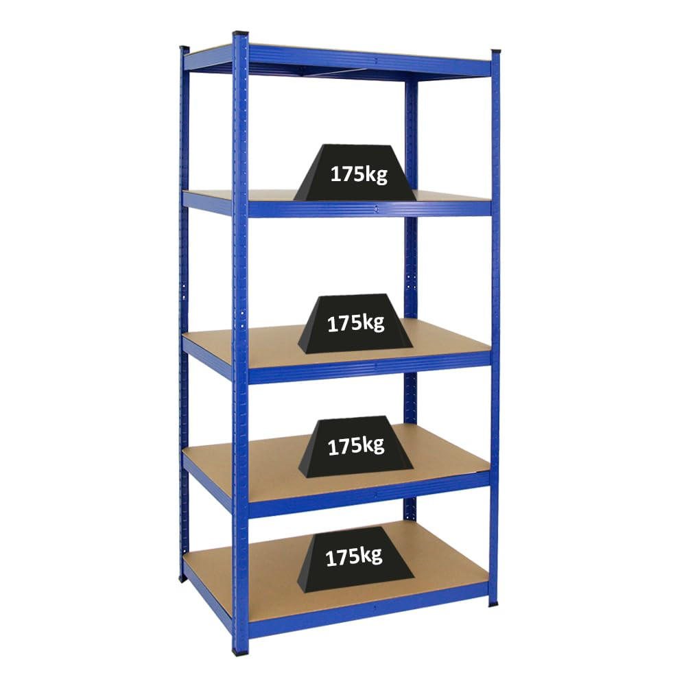 SCHWERLASTREGAL Taurus 180x90x60 cm Fachlast 175 kg Blau - Blau, Metall (90/180/60cm) - PROREGAL