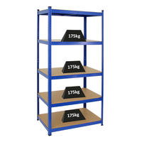 SCHWERLASTREGAL Taurus 180x90x60 cm Fachlast 175 kg Blau - Blau, Metall (90/180/60cm) - PROREGAL