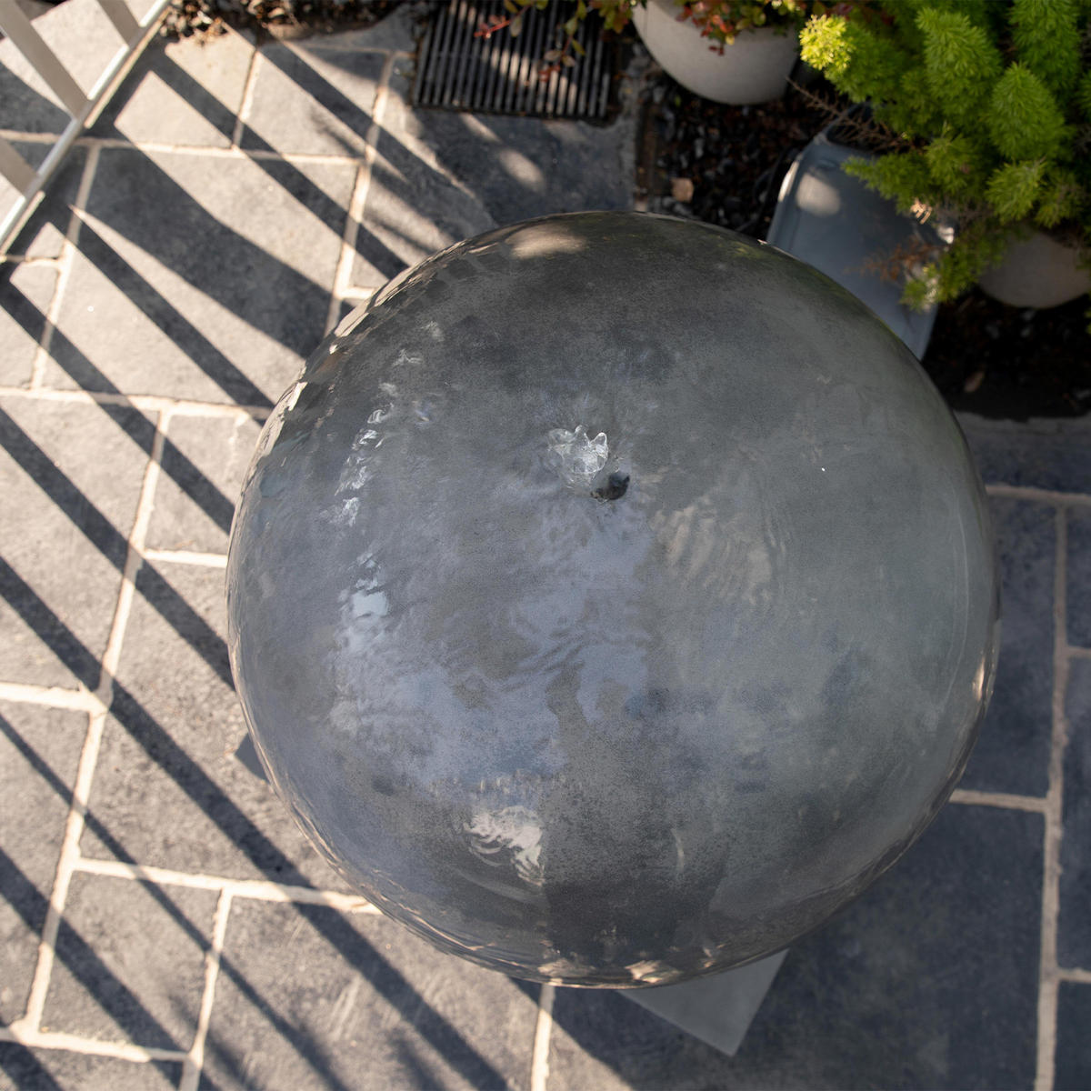 GARTENBRUNNEN Amrita 60 x 60 x 81.5 cm - Grau, Naturmaterialien (60/60/81.5cm) - Elementi