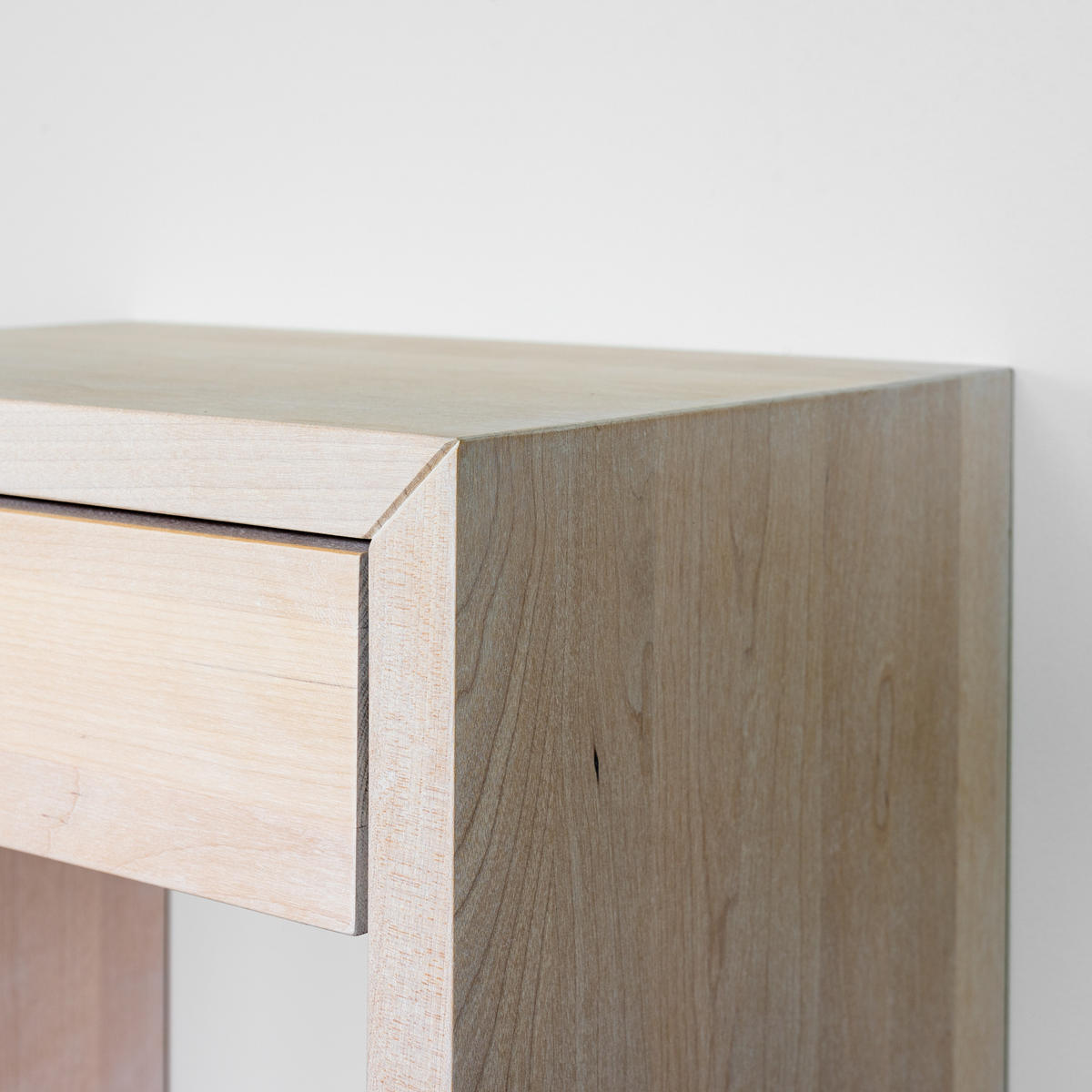NACHTTISCH Hugo 2er Set, weiße Birke, 30/39/39 cm - Weiß, Holz (39/39/30cm) - WOODEK