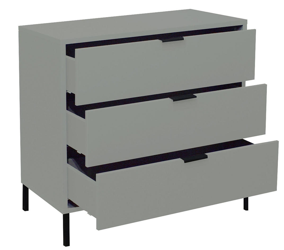 KOMMODE Erna 81x45x82 Pinie Green matt Lack - Grün, Holzwerkstoff (81/82/45cm) - 58aufmkessel