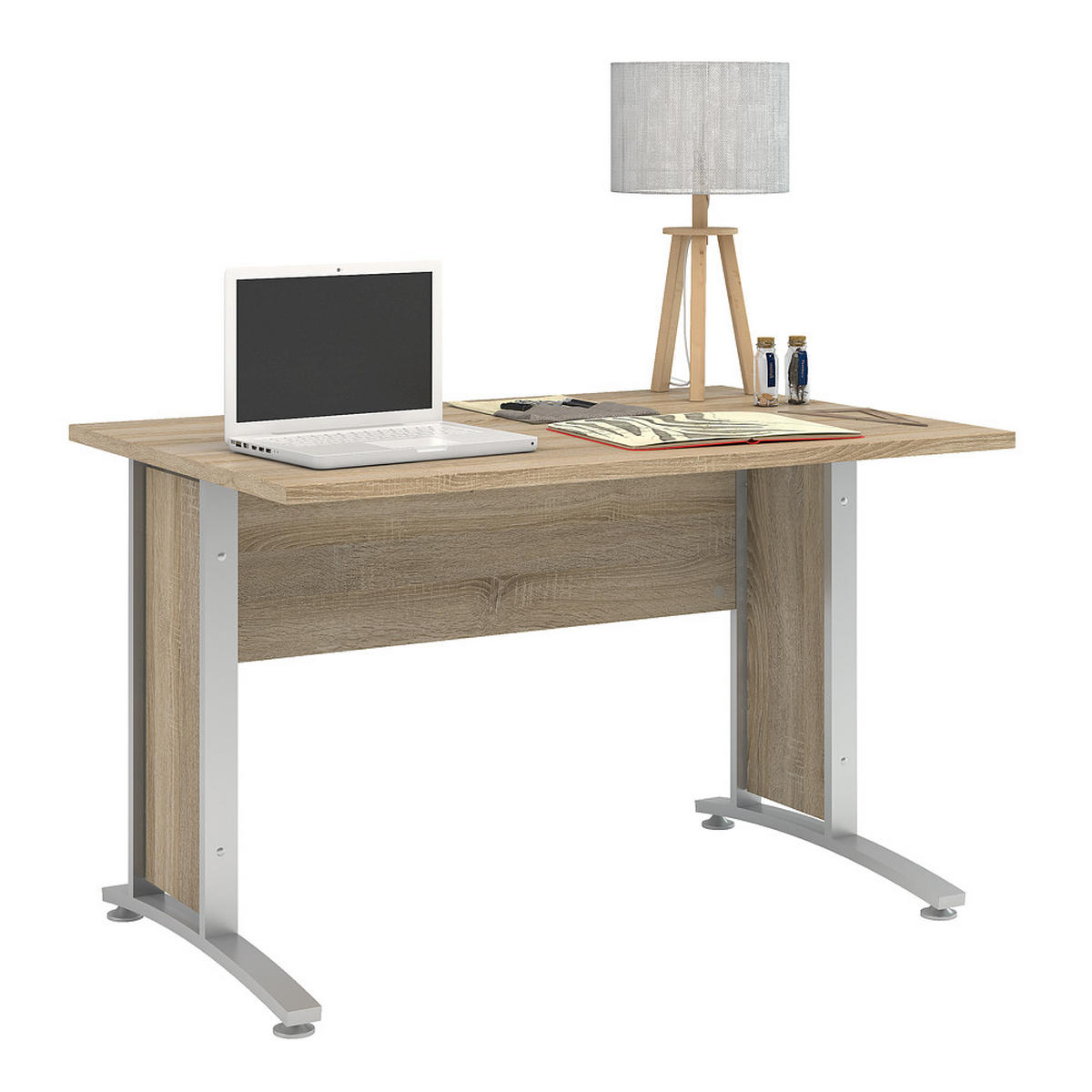 SCHREIBTISCH Eiche Dekor - Eiche Wotan, Holzwerkstoff (80/120/74cm) - ebuy24