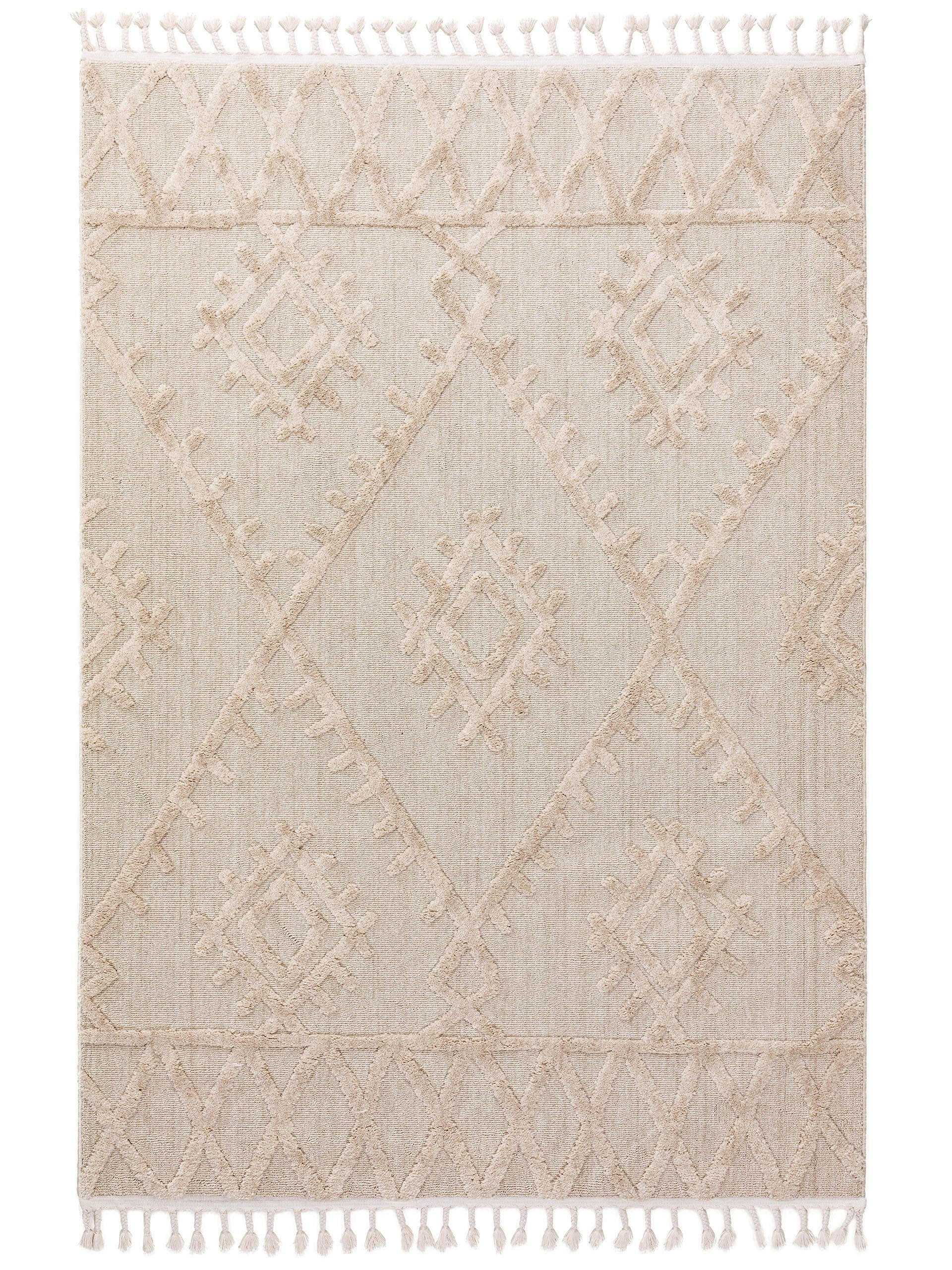 TEPPICH Oyo Cream 160x230 cm - Creme, Textil (160/230cm) - benuta Pop