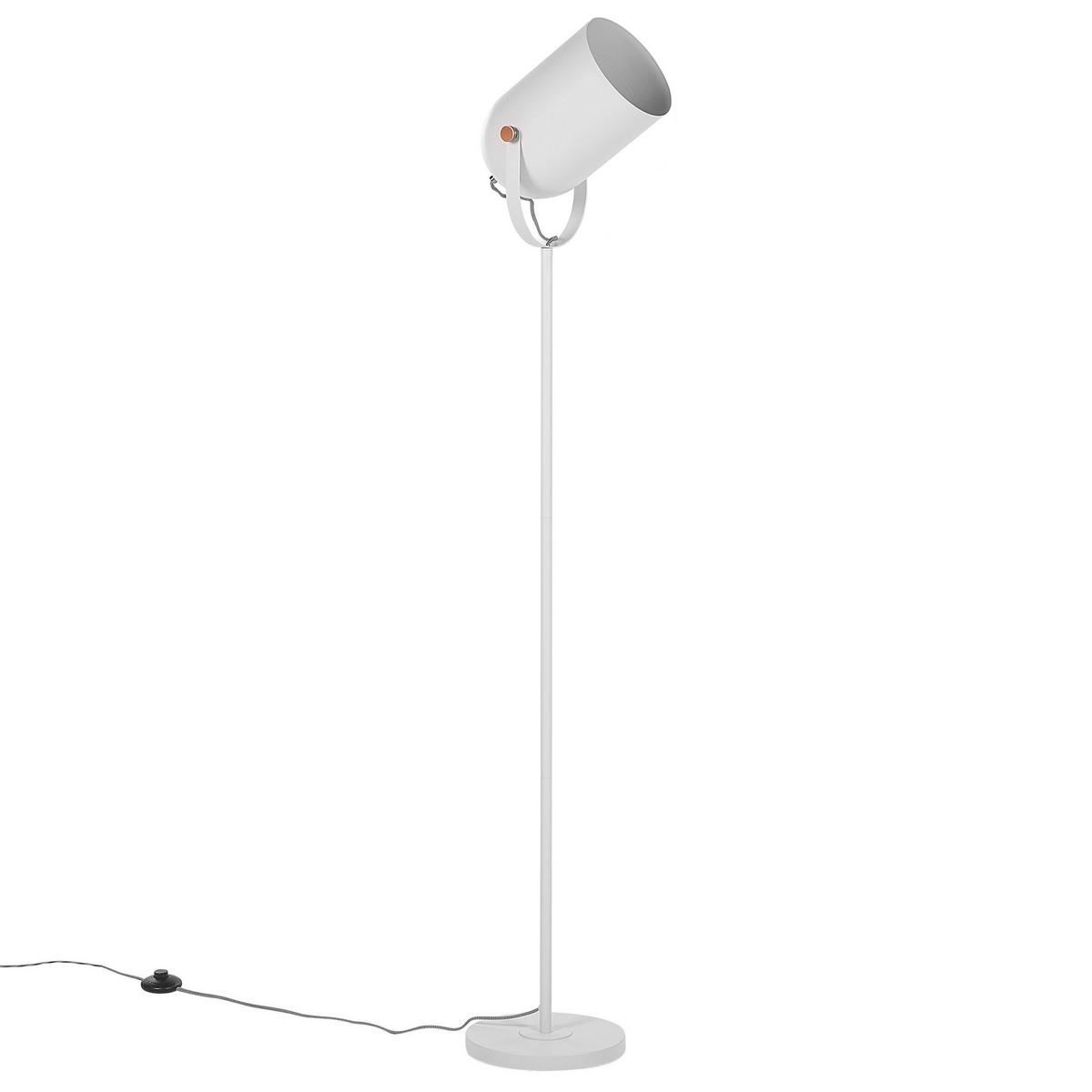 STEHLAMPE Tyria 25/25/156 cm - Weiß, Metall (25/25/156cm) - Beliani