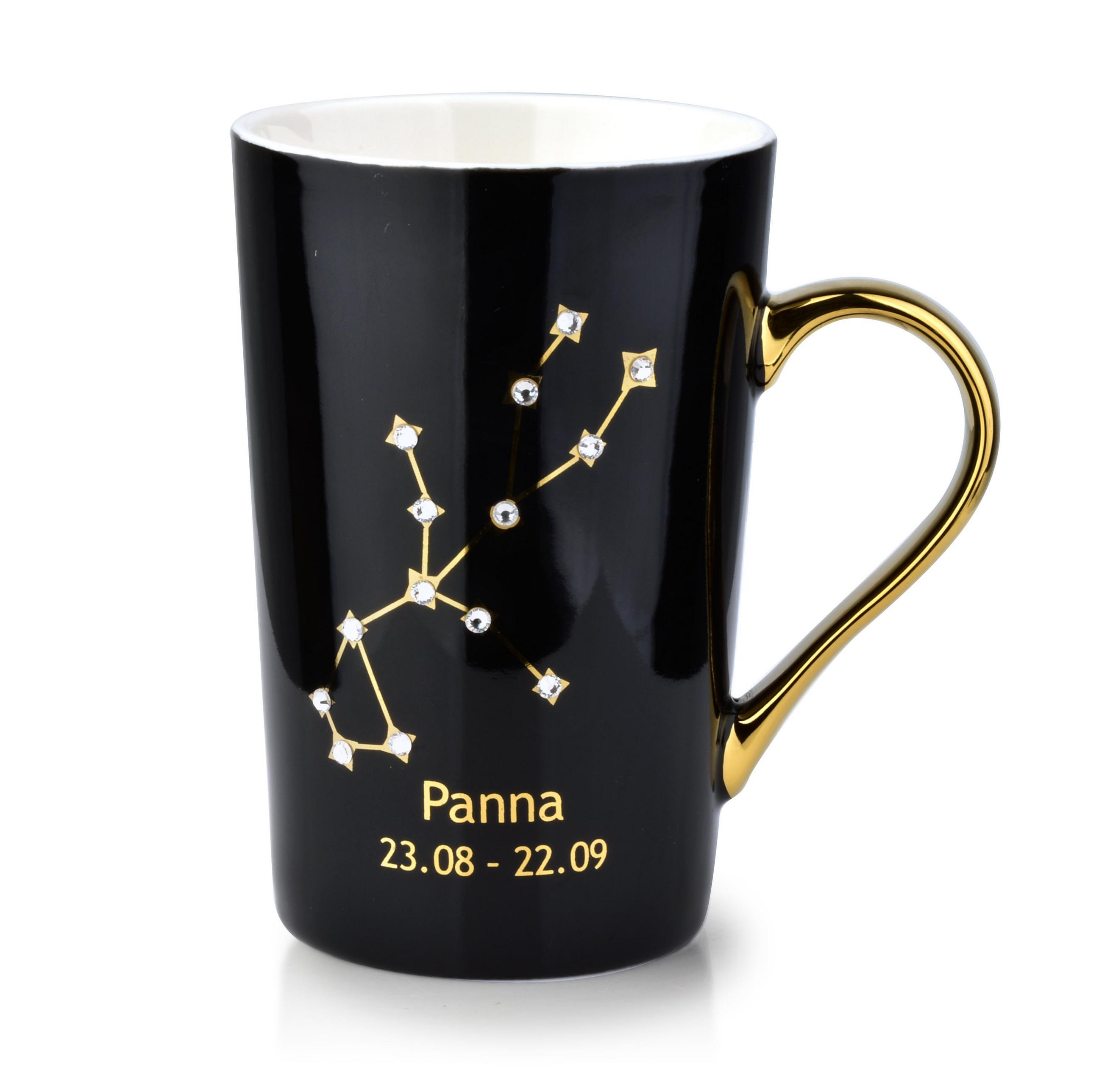 BECHER ZODIAK Panna Schwarz Porzellan - Schwarz, Keramik (0.43L) - Mondex
