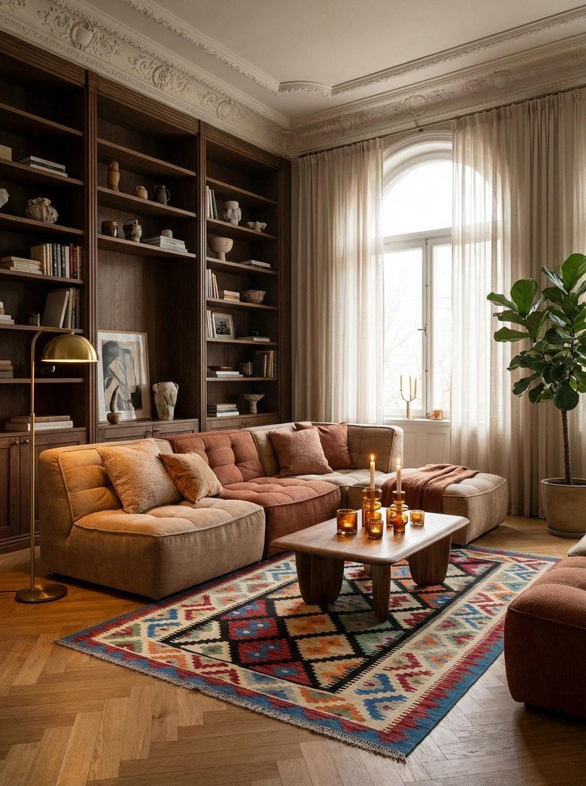 HANDWEBTEPPICH Kelim Gashgai Schwarz 189/125 cm - Schwarz, Textil (125/189cm) - Looma