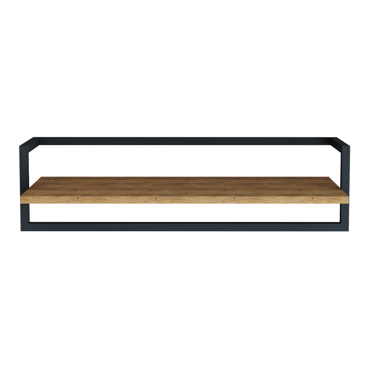 WANDGARDEROBE Evje - Schwarz, Holzwerkstoff/Metall (30/20/80cm) - [en.casa]