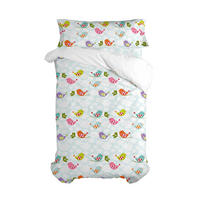 BETTBEZUG 2er-Set teiliges little birds 180x220 cm (komfortgrösse) mehrfarbig - Multicolor, Textil (180/220cm) - Happy Friday