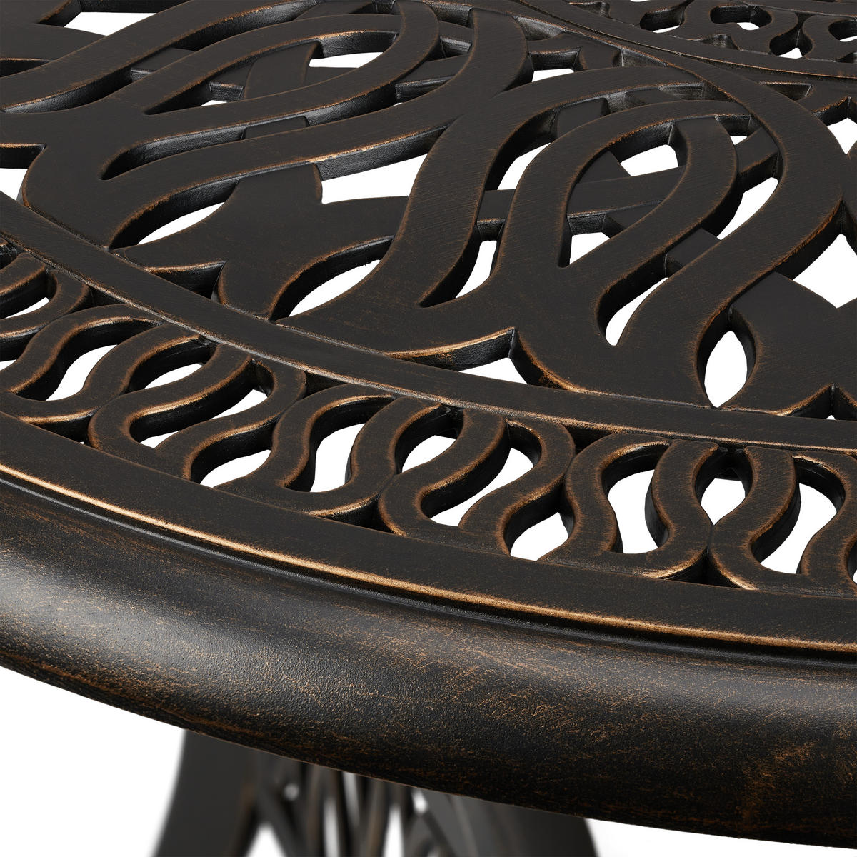 GARTENTISCH - Multicolor, Metall (90/90/75cm) - Relaxdays