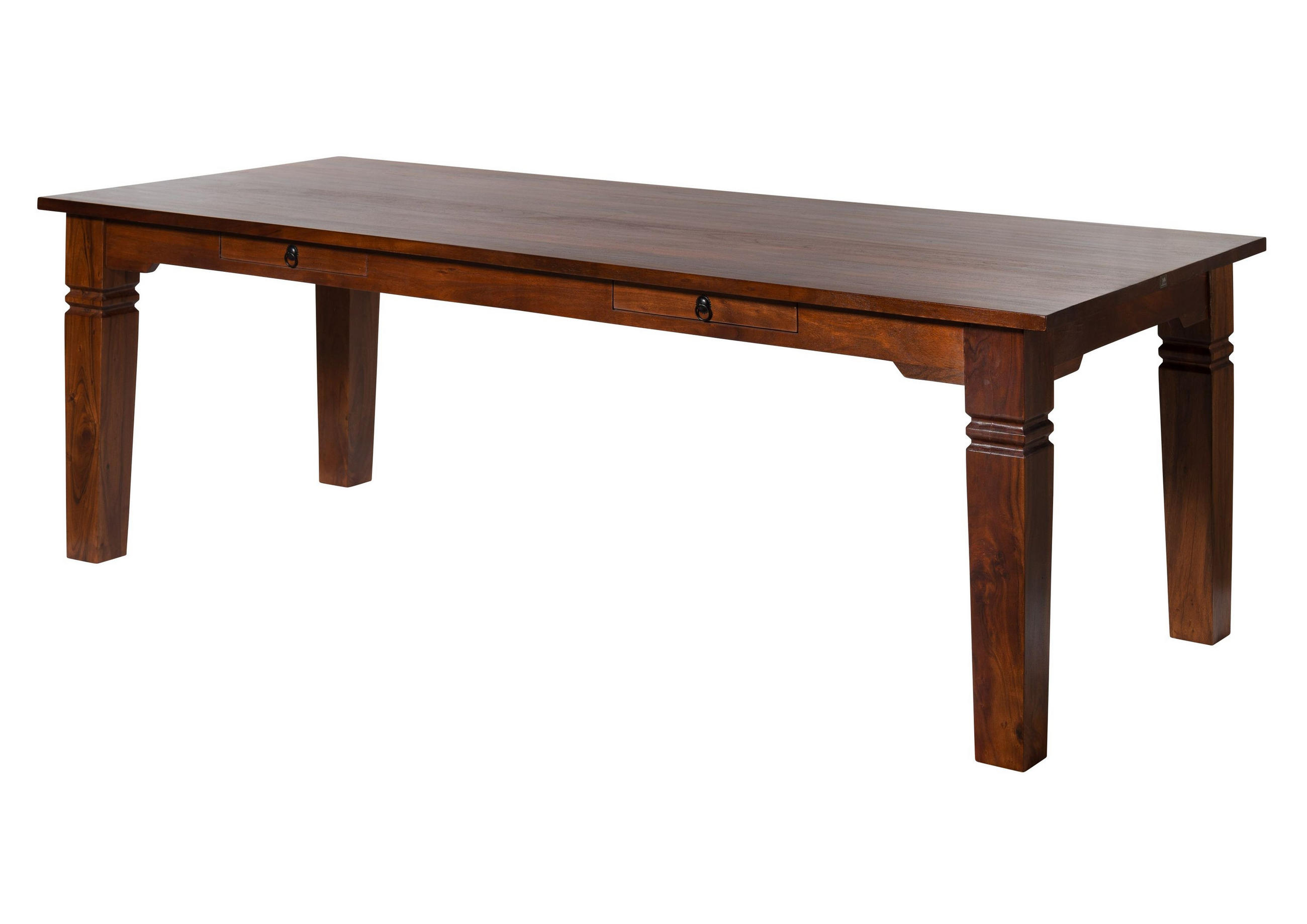 ESSTISCH Akazie 260x100x76 nougat lackiert OXFORD #609 - Dunkelbraun, Holz (260/100/76cm) - Massivmoebel24