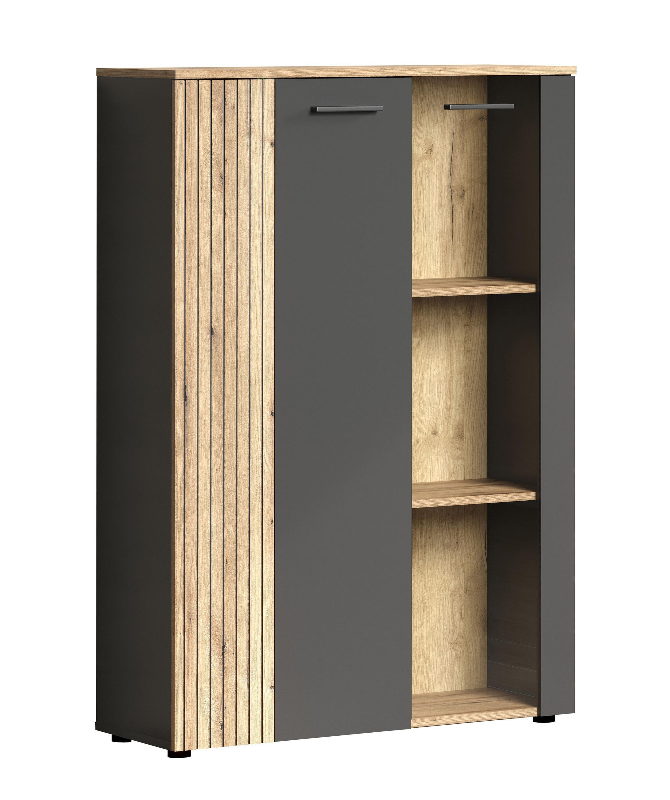 HIGHBOARD Esteban Anthrazit - Anthrazit, Holzwerkstoff (90/132/34cm) - Trendteam