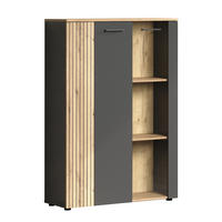 HIGHBOARD Esteban Anthrazit - Anthrazit, Holzwerkstoff (90/132/34cm) - Trendteam