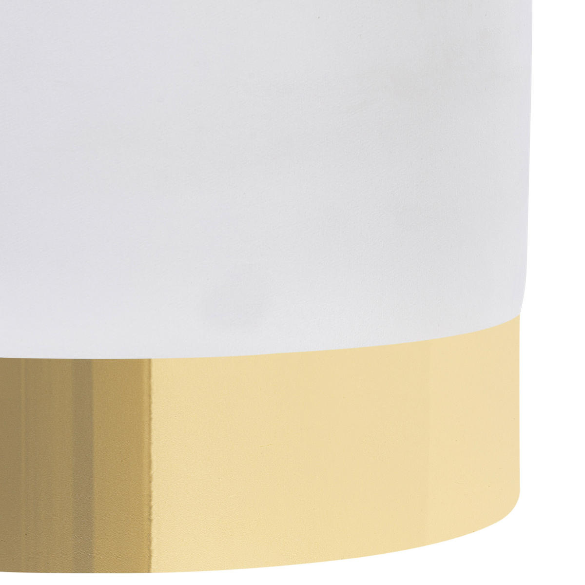 POUF Sophia 39/39/40 cm - Weiß, Textil (39/40/39cm) - Beliani