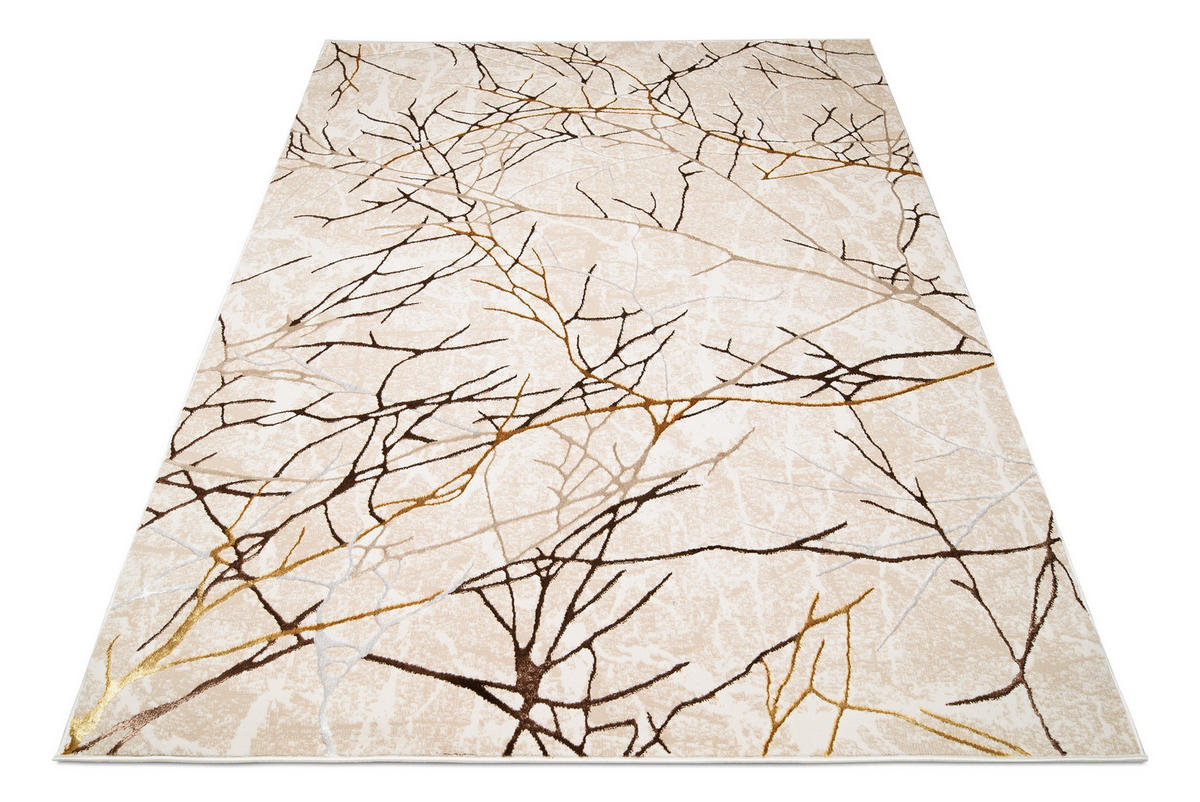 TEPPICH GOLDEN Creme 160/230 cm - Creme, Kunststoff (160/230cm) - Tapiso