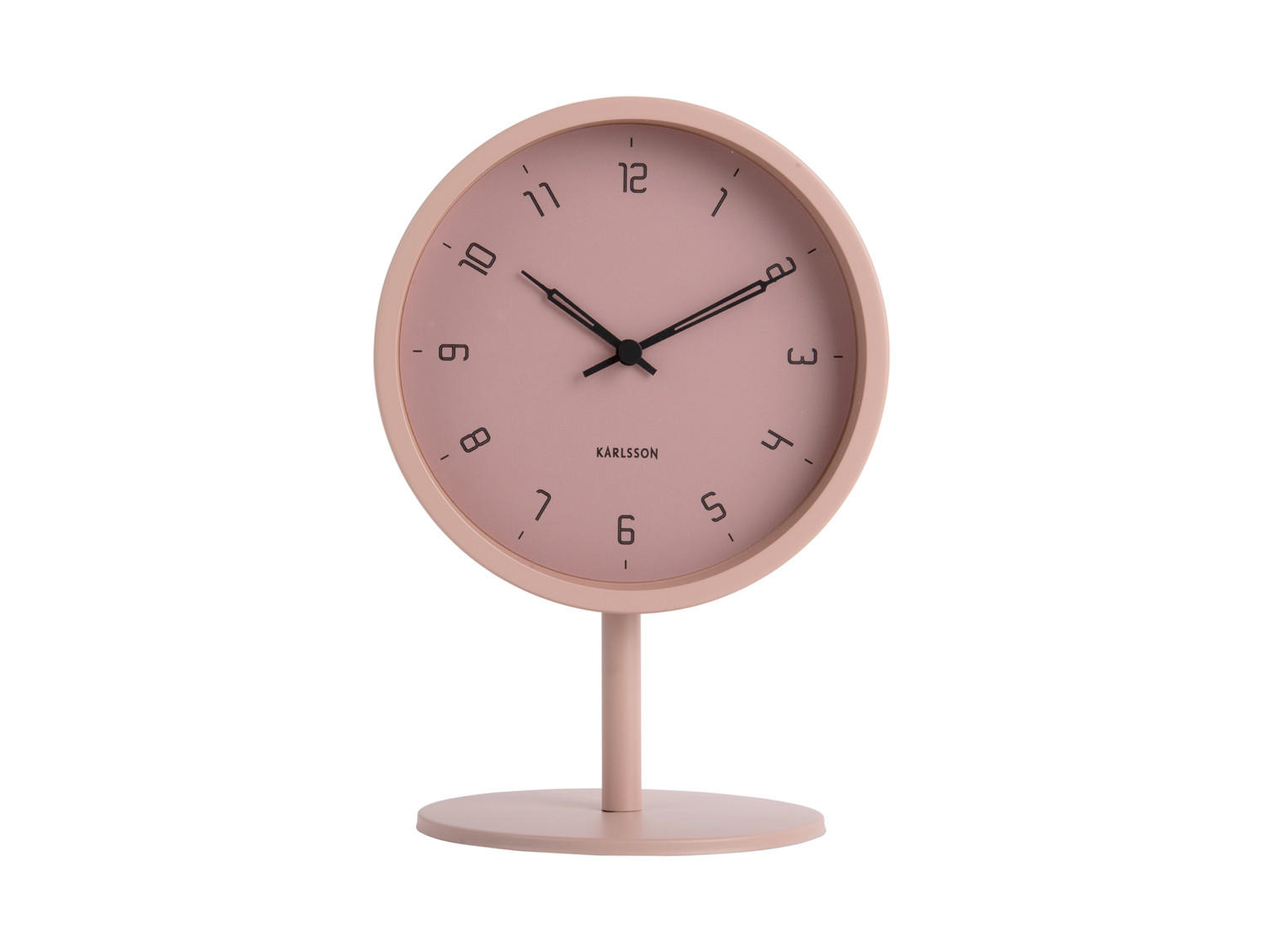 TISCHUHR Stark Rosa 1.2/15/22.5 cm - Pink, Metall (15/22.5/1.2cm) - Karlsson