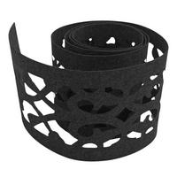 SICHTSCHUTZSTREIFEN Design Vlies Dekor Orient Einzelstreifen Schwarzgrau 2,55m - Schwarz, Kunststoff (260/19cm) - ZAUN|ZU