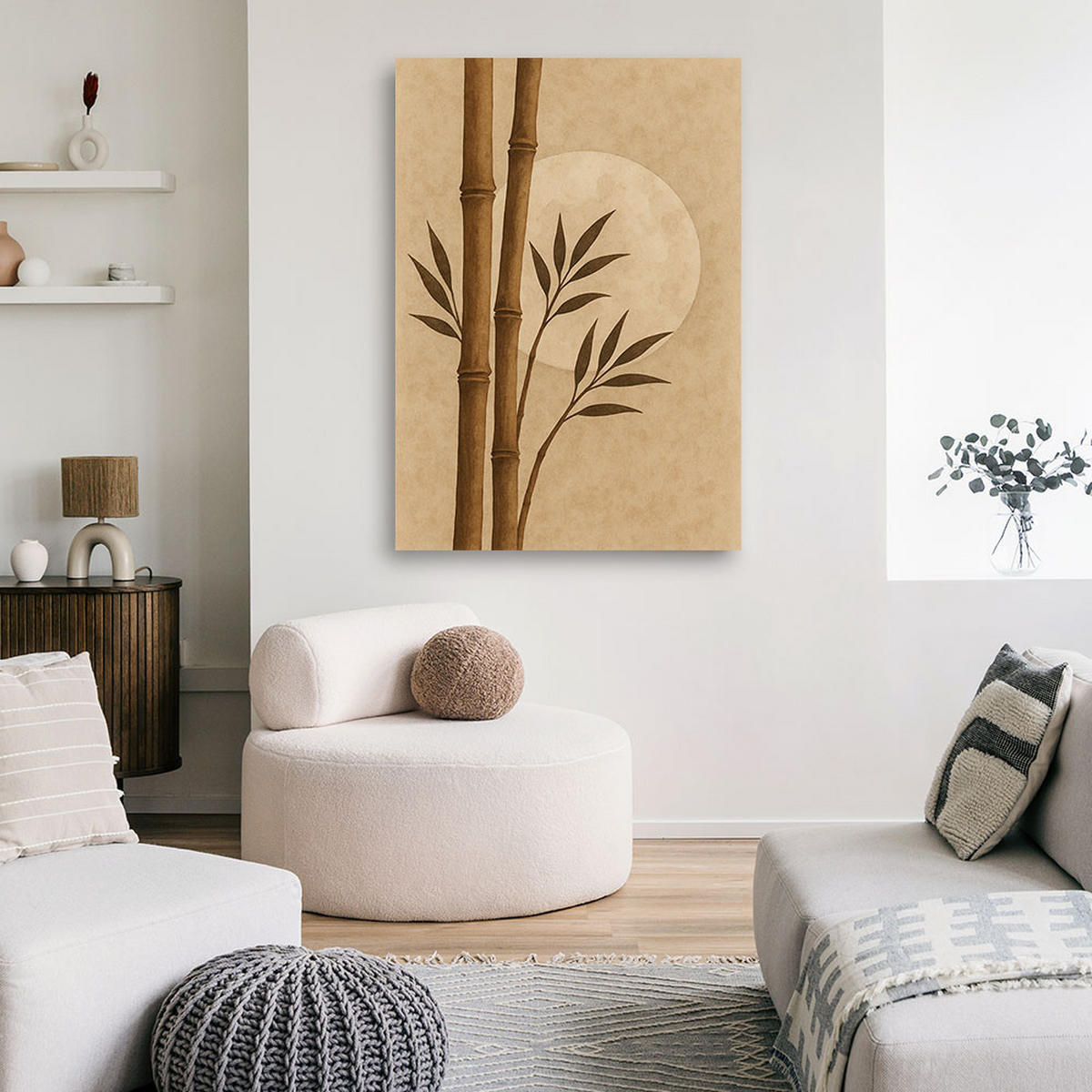 LEINWANDBILD Zen und Orientalisch 30x45cm - Beige, Textil (30/45cm) - Feeby