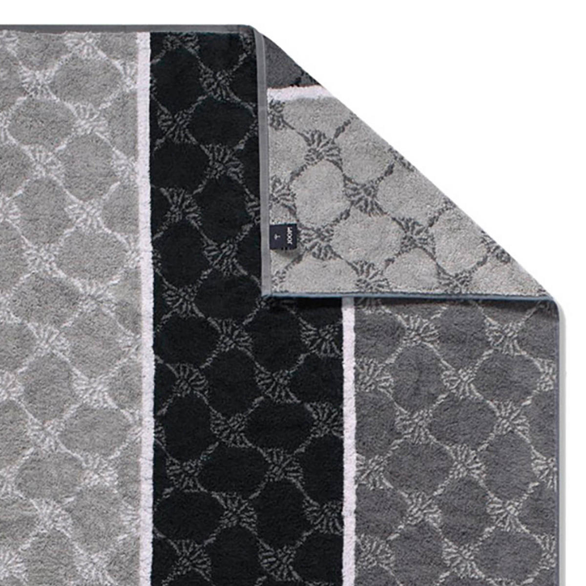 SAUNATUCH SIGNATURE CORNFLOWER STRIPES 1657 SCHWARZ - 97 - Schwarz, Textil (80/200cm) - Joop!